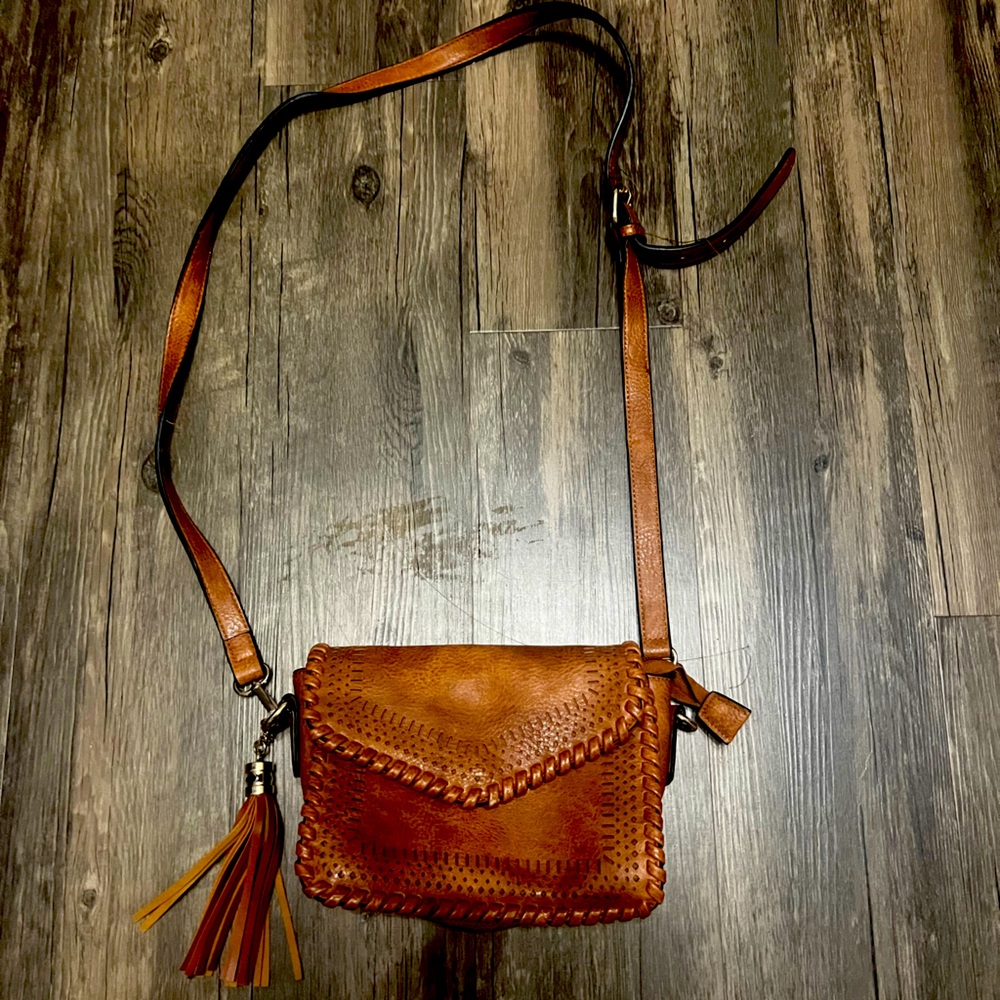 Trendy Brown Crossbody Bag